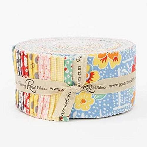 Lemonade Sundae 30's Reproduction Rolie Polie Strip Set RP-7530-40 from Riley Blake