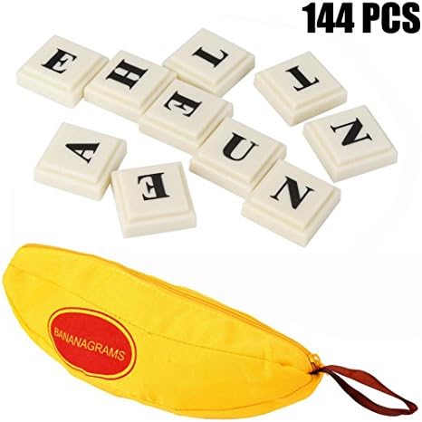 OUBAO 2017 144 PCS Plastic English Alphabet Banana Spelling Game Banana Chess Puzzle Toys - Best Gift