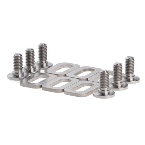 Titanium Ti Bolts Spacers for LOOK KEO Road Bike Clipless Pedals Cleats