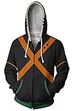 NoveltyBoy Boku No Hero Academia My Hero Academia Bakugou Katsuki Hoodies Sweatshirt Cosplay Costume Battle Suit Jacket