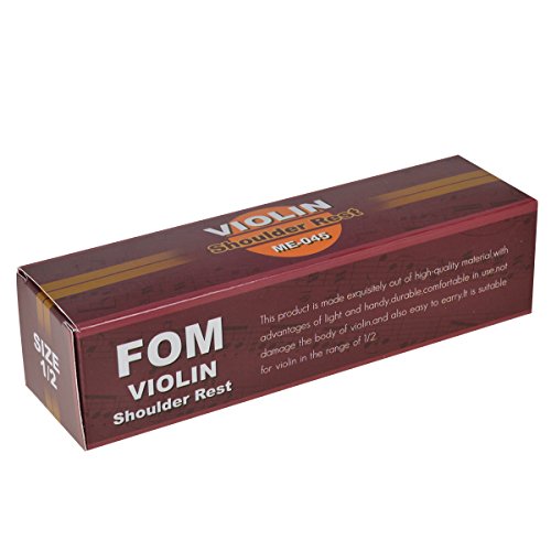 Kmise ME-045 Adajustable Shoulder Rest for 1/2 Size Violin Parts Plastic