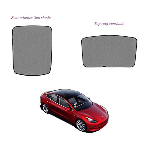 topfit Sunroof Sunshade Compatible Tesla Model 3 (2 of Set)