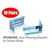 Promark Rear Mounting Brackets for Drawer Slides - 10 Pair Pack