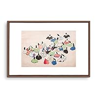 Framed Canvas Wall Art Japanese Style Canvas Prints Home Artwork Decoration for Living Room,Bedroom - 16x24 inches