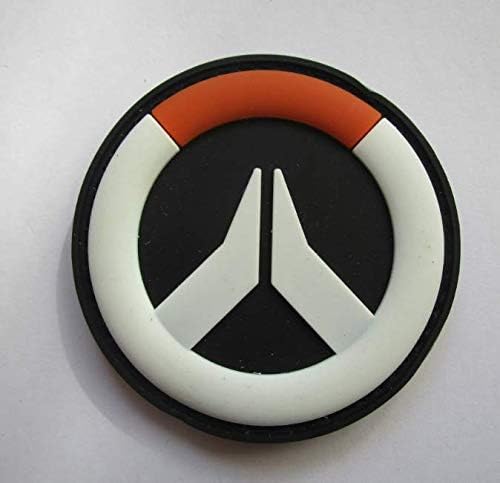 Overwatch OW Pioneer Military PVC Patch Rubber Badges Patch Tactical Stickers for Clothes Back with Hook (color2)
