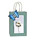 BagDream Kraft Paper Bags 100Pcs 5.25x3x8 Inches Small Paper Gift Bags with Handles Bulk, Paper Shopping Bags, Kraft Bags, Party Bags, Gift Bags (Green)