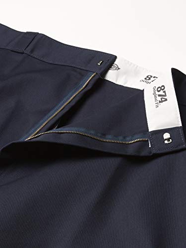 Dickies Men's 874F Flex Work Pant, DARK NAVY, 38 34