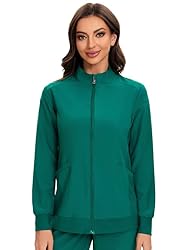 COZYFIT Scrub Jackets for Woman, Zip Front Nurse