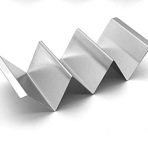 Taco Holder 4 Sets Stainless Steel Taco Stand Tray 8\