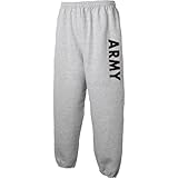 ARMY Sweat Pants - Military Style Physical Training Sweat Pants in Gray