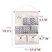 Flytianmy Over The Door Organizer Wall Door Closet Hanging Storage Bag Case 7 Pockets with 2 Hooks Home Organizer Blue