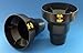 Black Auto Cup Holder Insert; Fits in Your Car Cup Holder;RV Cup Holder;Truck Cup Holder and More;Large Drink Cup Holder,Universal Car Cup Holder Accessory Holds More Drink Sizes and Catches Spills.