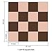 Zoeshare Puzzle Play Mat for Kids Foam Mat,16 Piece, Multi-Color, Each Tile 12