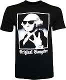 Original Gangster George Washington Founding Fathers Funny Men's T-Shirt - (Black) - 2XL