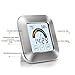 Adoric Life Hygrometer Thermometer, Indoor Thermometer Humidity Monitor with Touchscreen, Backlight, Time and Alarm (Battery Included)
