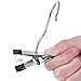 BEWISHOME 20 PCS Laundry Hook Boot Hanging Hold Clips Portable Hanging Hooks Home Travel Hangers Clothing Clothes Pins, Chrome FYC01S