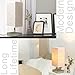 ZEEFO Touch Control Sensor Table Lamp, Simple Design Bedside Table Lamp with Touch Function, Sliver Base and Fabric Shade Desk Lamp is Perfect for Bedroom, Living Room, Guest Room, Office (Square)