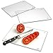 Tempered Glass Cutting Board Long Lasting Clear Glass Scratch, Heat, Shatter Resistant, Dishwasher Safe. (3 Rectangle 10x7