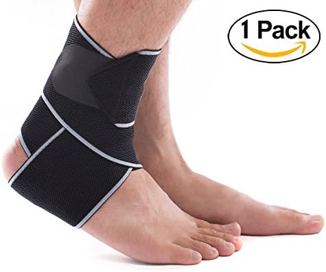 LOKEP Ankle Brace Breathable Ankle Support Adjustable Ankle Stabilizer with Compression Wrap Support, Suitable for Men & Women, Sports -One Size Fits All