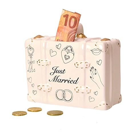 Flitterwochen - Koffer Spardose - Flitterwochen - Koffer Sparbüchse Sparschwein Hochzeit