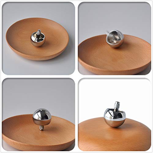 Joytech Metal Flip Over Top Stainless-Steel Spinning Top Amazing Toy Gift T005