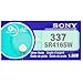 Sony 337 (SR416SW) 1.55V Silver Oxide 0% Hg Mercury Free Watch Battery (8 Batteries)