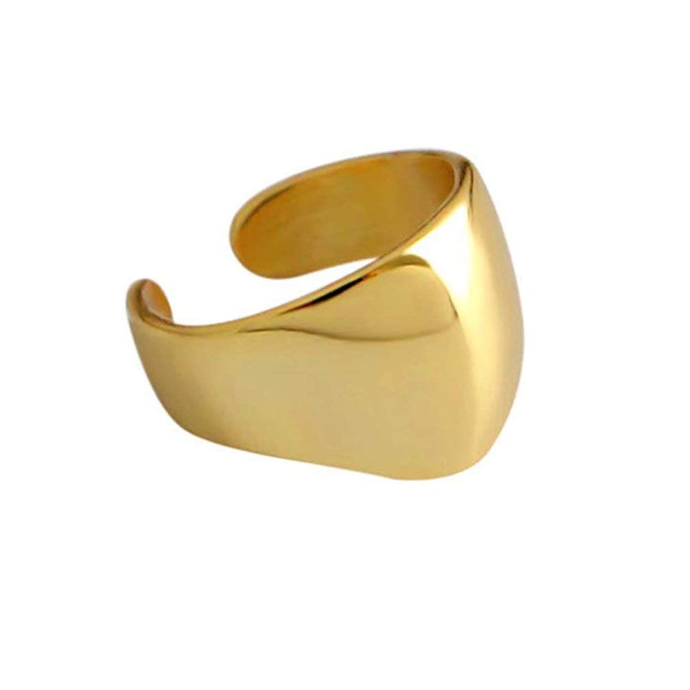 Minimalist Polished Ear Cuff Helix Cartilage Clip on Earring for Women Girls Men S925 Sterling Silver Small Hoop Wrap Earrings Non-Pierced Ear Adjustable Unisex Jewelry (Gold)