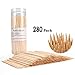 Bamboo Skewers BBQ Natural Bamboo Sticks for Appetizers, Cocktails, Corn Dog, Corn Cob, Chocolate Fountain, Kabob, Grill (6 inch -300pcs)