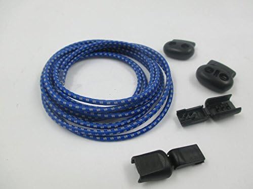 Blue Frogz 3m Reflective Rope Locking Shoelaces (Blue)
