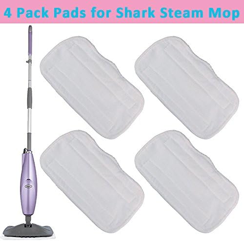 4pcs Replacement Microfiber Pads For Shark Steam Mop S3251 S3101 XT3010 SE200