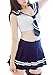 VonFon Hot Sexy Cosplay Halloween Costume Fancy Dress Sailor Uniform (Blue)