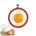 Eggssentials Silicone Egg Ring Set for Frying Eggs and Pancakes| Egg Rings Mold Comes with 2 Bonus Silicone Straws and Cleaner| BPA Free