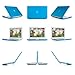 iPearl mCover Hard Shell Cover Case + Keyboard Skin for Model A1342 White Unibody 13-inch MacBook (Part No. MC207LL/A or MC516LL/A, Released After Oct. 20, 2009) (Aqua)