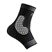 Protle Adjustable Foot Socks, Ankle Brace Compression Support Sleeve with Silicone Gel, Arch Support - Boosts Recovery from Joint Pain, Sprain, Plantar Fasciitis (Black-Large)