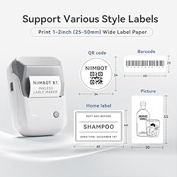 NIIMBOT B1 Label Maker Machine with Tape, Thermal