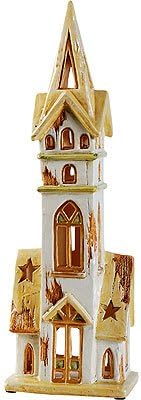 Christmas House Tea Light Candle Holder 13.5"H