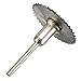 BABAN 5pcs HSS Saw Blades Rotary Tool Circular Saw Blade Mandrel fit Dremel W/ Shank