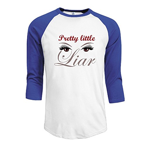 Men's Pretty Little Liars 3/4 Sleeve Raglan T Shirt XL RoyalBlue