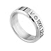 Bosunshine Kpop BTS Bangtan Boys WANNA ONE Member Accessories Titanium Birthday Ring Necklace (bts)