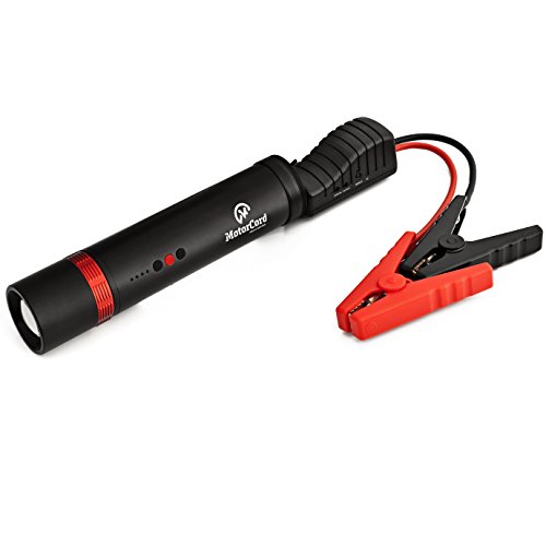 Motorcord 6000mAh Portable Car Jump Starter With Smart Jumper Cables Battery Booster & Phone Charger Emergency Car Jump Starter & Power Bank Vehicle Emergency Kit
