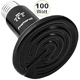 Ceramic Infrared Heat Emitter Lamp 100W | Reptile Brooder Chicken Coop Outdoor Pet Heater Bulb | 20,000+ Hours Power Lamps by Promondi