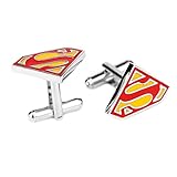 YSTD® 1 Pair Superhero Comics Movie Silver Golden Vintage Jewelry Wedding Men Cufflinks (Superman 2)