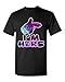 Shop4Ever® Cartoon Hands I'm Hers Galaxy Unisex T-shirt Couple Shirts