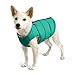 Gooby Padded Vest Dog Jacket - Solid Turquoise, X-Large - Warm Zip Up Vest Fleece Jacket with Dual D Ring Leash Water Resistant for Small to Medium Dogs