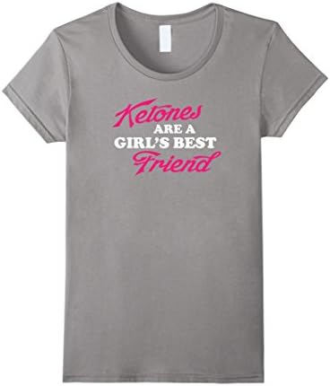 Womens Ketone T-Shirt - Perfect for Keto Diet, Low-Carb High-Fat XL Slate