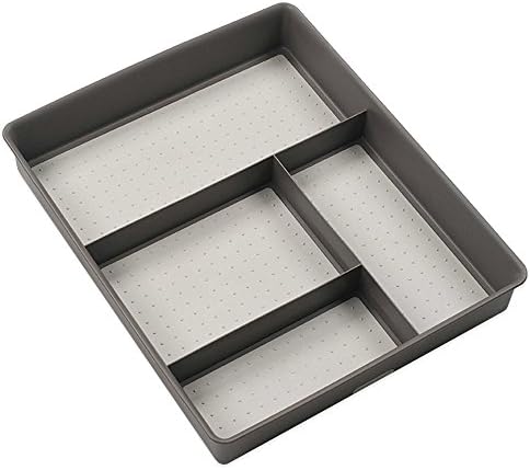 Madesmart Junk Drawer Organizer in Grey Perfect for a Kitchen or Desk Drawer by Madesmart Organizer