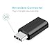 Aerb Type C Adapter USB 3.1 Type C to Micro USB Convert Connector for 12 Inch Apple MacBook, Google Nexus 6P 5X, and Other Type-C Supported Devices, Pack of 2