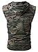 BigRabbit® Men's Sleeveless Workout Hoodie Zip-up Vests Gym Bodybuilding Lifting Tank Tops(XL,Camo)