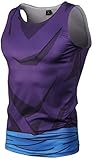 Pizoff Unisex Sleveless Breathable Quickly Dry 3D Funny Cartoon Print Work Out Compression Muscle Tank Top T-Shirt Y1783-03-L