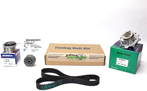 Timing Belt Kit Chevy Chevorlet Cruze, Sonic,astra (Belt Gates/tensioner Acdelco/pulley Gmdaewoo) - THE Parts Universe (Includes: 1 Water Pump Daewoo International 24405895) Part:95182227
